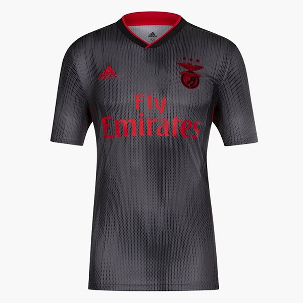 Camiseta Benfica Replica Segunda Ropa 2019/20 Negro Gris